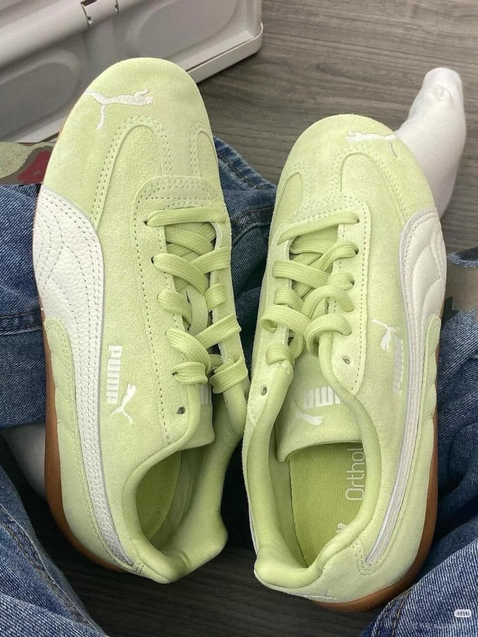 Puma këpucë të reja, ngjyrë jeshile — Tiranë