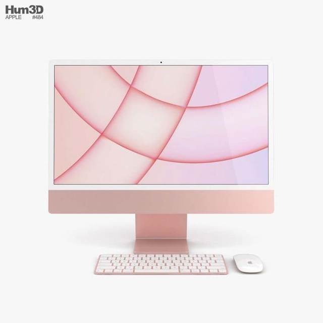 Apple Computer Monitor with White Mouse and Keyboard — Tiranë