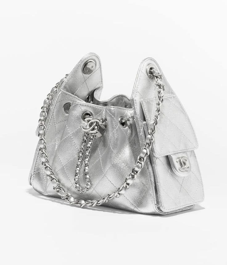 Silver Chanel Bag | Mini Chanel Backpack — Tiranë