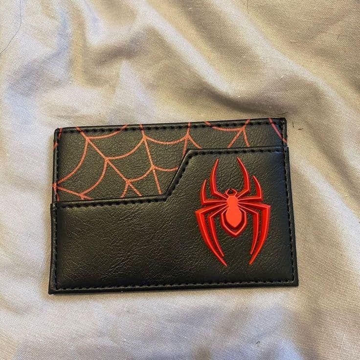 Spiderman Wallet - Card Holder with Red Spider Emblem — Tiranë
