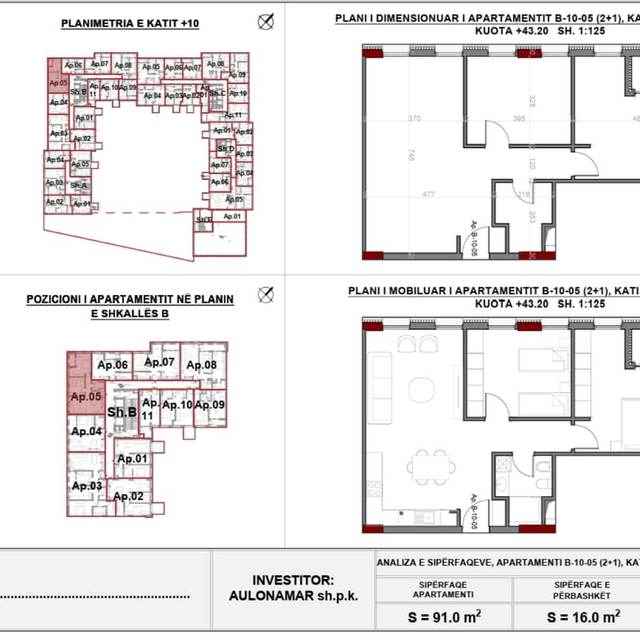 2+1 Apartment for Sale in ART Në Lagje Residence — Tiranë