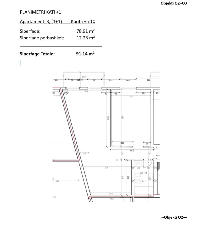1+1 Apartment for Sale at Porta e Re, Sauk, Tirana — Tiranë