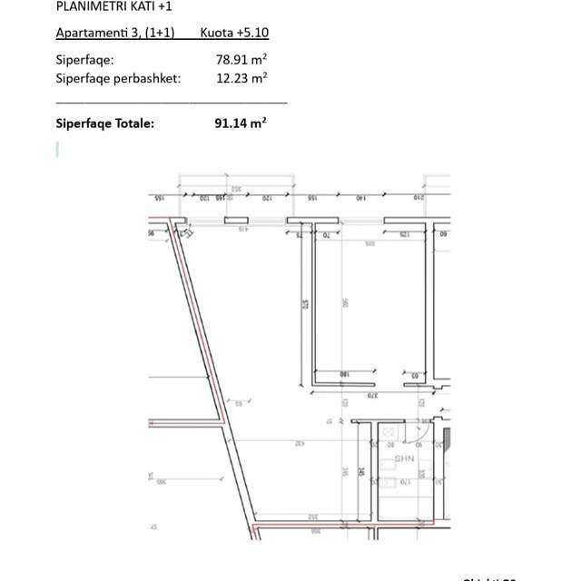 1+1 Apartment for Sale at Porta e Re, Sauk, Tirana — Tiranë