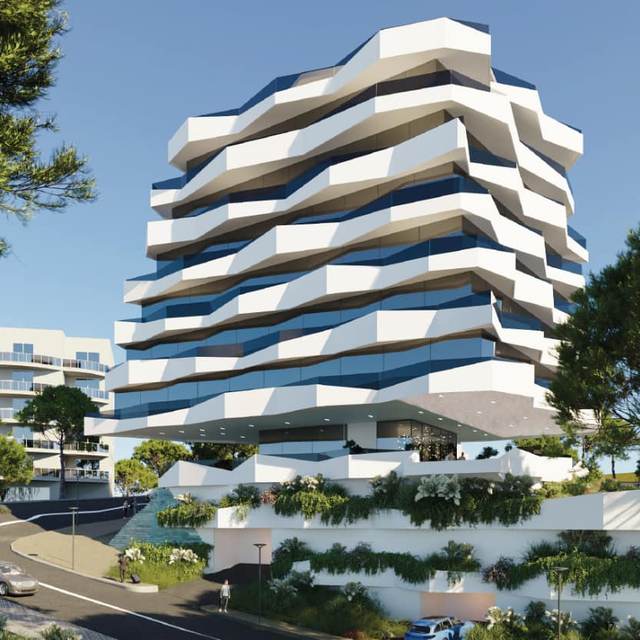Ultra-Luxury 1+1 Sea View Apartment with Full-Width Panoramic Terrace - VivaView Luxury Resort, Saranda — Sarandë
