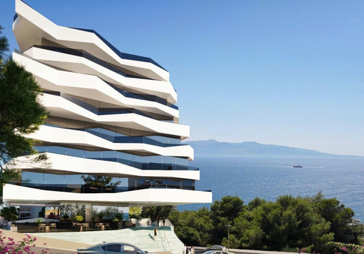 Ultra-Luxury Corner 1+1 Apartment with Dual-Façade Terrace & Sea Views - VivaView Luxury Resort, Saranda — Sarandë