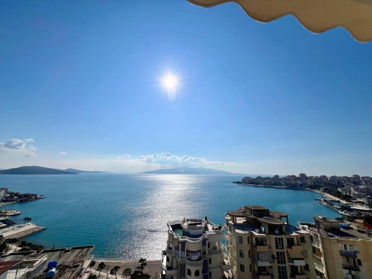 Luxury 1+1 Apartment for Sale in Saranda – Stunning 360° Sea View — Sarandë